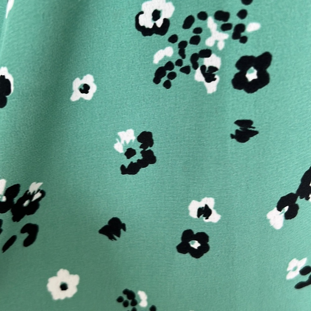 Top Shop Green Floral Dress US 4 - Picture 2 of 5
